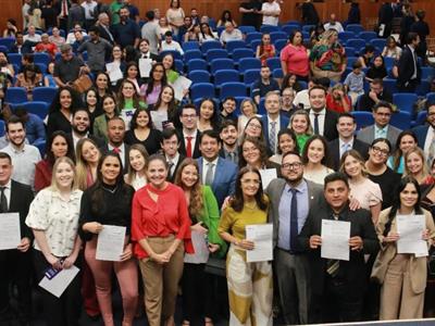 Foto da Notícia: OAB-MT dá boas-vindas a novos advogados e deixa mensagem de defesa à profissão e à Constituição Federal